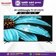 Sharp 55” 65“ 75” Inch 4K UHD 4TC55FJ1X 4TC65FJ1X 4TC75FJ1X LED TV WAH LEE STORE