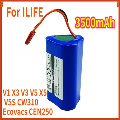 11.1V 3500mAh Li-Ion Rechargeable Battery Pack For ILIFE Robot Vacuums V1 X3 V3s V5s X5 V5S CW310 Ec