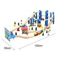 Track Transport Train Tarmac Set Children's Rail Car Toy Compatible With Wooden Train 1:64 Over Three Years Old Pd35