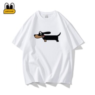 Pancoat Summer Trendy Short-Sleeved T-Shirt Pure Cotton Dachshund Printed Short t1226