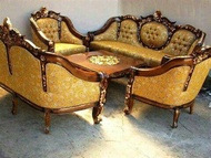 sofa tamu Ganesa Romawi jati jepara