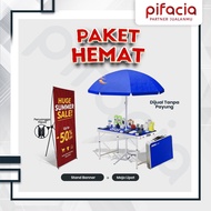 PIFACIA Portable Booth Package Stand Banner Folding Table Display Sales Exhibition Promotion Equipme