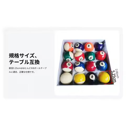 16Pcs Billiard Balls Set Pool Balls Supplies Professional Men Women Complete 16 Balls for Pool Table