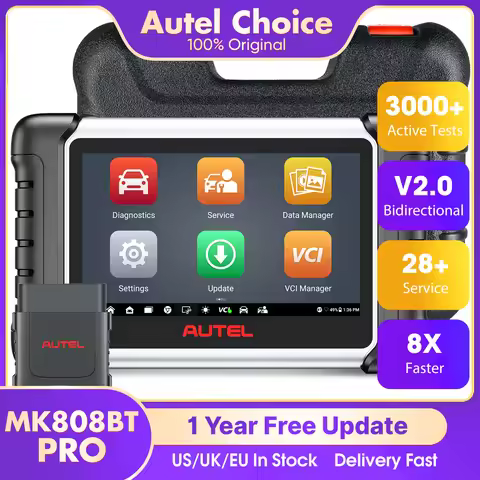 Autel MaxiCOM MK808BT PRO Car Bi-directional Diagnostic Tools OBD2 Scanner Code Reader All System Di
