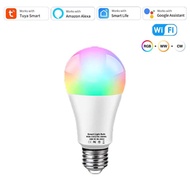 Tuya WiFi Smart LED Light Bulb 12W 15W 18W E27 RGB Smart Lamp Smart Life Alexa Google Home For Bedro