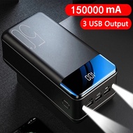 (Malaysia Stock) 150000mAh Power Bank Fast Charging Digital Display Large Capacity Powerbank Murah 充