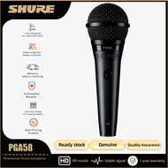 Shure PGA58 ไมโครโฟนแบบมีสายไดนามิก Cardioid Live Vocal แบบมีสายแบบใช้มือถือพร้อมรูปแบบ Pick-up Card