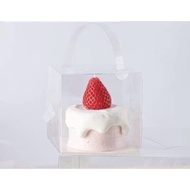 Mica cake box with handle - size 8.5x8.5x8.5cm - 10 boxes