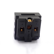ly 36*36mm Multifunction Power Socket Module 10A Wall Socket Insert, Black / White
