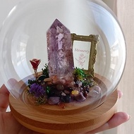 紫水晶晶靈屋直徑11公分