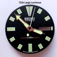 7S26 Large Seiko Divers Dial & Hand Replacement Lumious