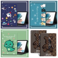 Cartoon leather case samsung tablet tab a7lite a8 a9 a9+ s6lite s7 s8 s9 s9fe s10plus s10lite s10fe 
