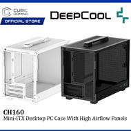 DEEPCOOL CH160 MINI ITX DESKTOP PC CASING / CASE WITH FULL SIZED AIR COOLING / HIGH AIRFLOW PANELS -