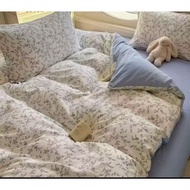 Adrian's 2100TC Set Comforter 7-dalam-1/comforter tebal/Berkualiti Tinggi (queen/king)Lembut