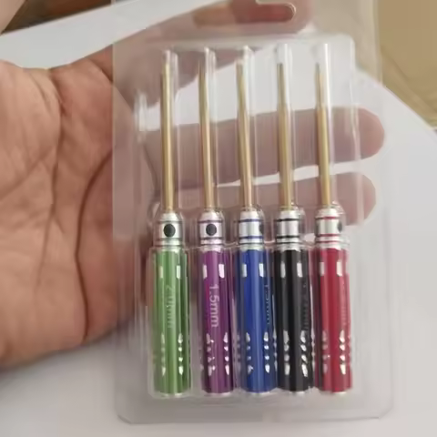 5 Pcs Screwdriver Set Multi Hex Driver 0.9mm 1.27mm 1.3mm 1.5mm 2.0mm Hexagon Screwdriver Wrench Too