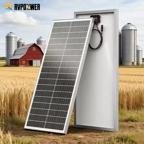 RVPOZWER 100W 12.8V 12BB Solar Cell Monocrystalline Solar Panel High Efficiency Solar Module Charge 