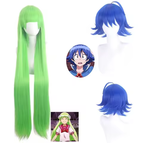 Anime Welcome To Demon School Iruma-kun Valac Clara Iruma Suzuki Cosplay Wig Halloween Green 100cm L