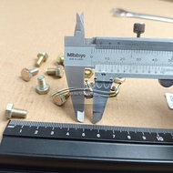 RATU YELLOW NUT BOLT M6 X 10 / BMK M6X10 / BOLT M6X10 YELLOW BMK M6