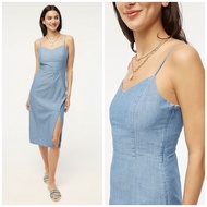 J.Crew Chambray Slip Midi Dress