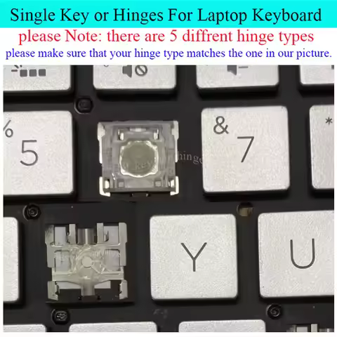 Single Keyboard Key hinge For HP 14S-DK 14S-DR 14-DP 14-DQ 14S-CF 14-CE 14-CK 14-CM 14-CC 14-CR 14M-
