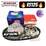 VS125 VS150 pulley set CVT comp with Front Pulley roller Rear Pulley Timing Belt VS-125 "GP RACING"