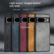 Lambskin Texture Leather Casing For Google Pixel 8A 8 Pro 5G 4G 2024 Phone Case TPU Soft Shockproof Cover For Pixel8 8Pro Pixel8A Pixel8Pro Back Cases