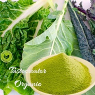 Superfood Green Powder Organic Greens with Kale, Celery, Avocado, Alfalfa, Cucumber, Sage, Broccoli, Wheatgrass