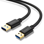 USB 3.0 A to A Male Cable 6Ft,USB to USB Cable USB Male to Male Cable USB Cord with Gold-Plated Conn