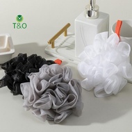 T&O 1 Piece Of Soft Loofah Sponge Bath Ball For Soap 2-in-1 Soap Dispenser And Body Scrub Bathroom E