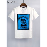 Dsquared2 2023 Mens Cartoon Punk Casual T-shirt - Cotton Shirt d2
