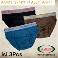 AGREE CLASSIC AG 600 Men's Underwear (3Pcs) ML XL XXL