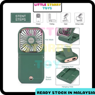 Ready Stock !!! Kipas Power Bank USB Mini Fan Multifunctional foldable Portable Fan Handheld Fan Folding Usb Fan Kipas !!!