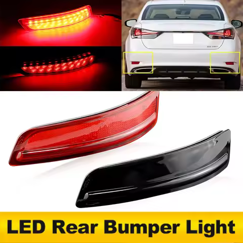 2pcs Led Rear Bumper Reflector Light For Toyota Corolla 2014-2016 For Lexus ES250 GS-F GSF GX460 GS2