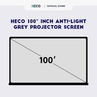 Heco 100” Inch Anti-Light Grey Projector Screen