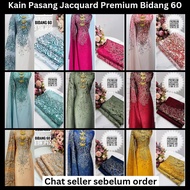 Kain Pasang Jacquard Premium 3.5meter Bidang 60/Kain Pasang Floral Jacquard/Kain Pasang Seragam/Kain