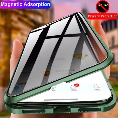 Anti Peep Privacy Double Sided Glass Phone Case For Huawei Nova 14 13i 11 9 SE 12S 10 Pro 15 Max Met