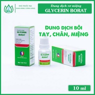 Glycerin BORAT - Box of 1 bottle of 10ml - for mouth and tongue