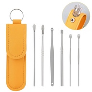 Stainless Steel Ear Scoop Set Ear Cleaner Kit Ear Pick Tool Ear Wax Removal Tool Massage Ear Spoon S