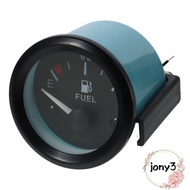 JONY 12V 52mm, Stainless steel Diameter 2-1/16inch (52mm) Universal  Level Gauge Meter, Not easy to 