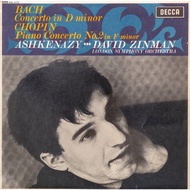 Chopin Piano Con 2 F Min  /Bach Con in D Min - Ashkenazy( Lp Album )
