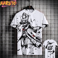 [CustomFashion] Anime Uchiha Sasuke Madara Kakashi Hidan Gaara Sasori Kakuzu Obito Jiraiya Áo phông 