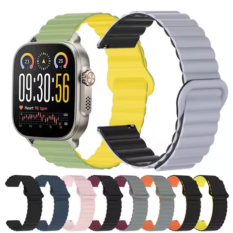 Magnetic Silicone Strap For Realme Watch 5 Smartwatch 22mm Sport Bracelet For Realme Watch S2/Realme