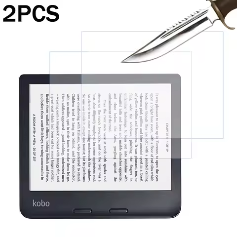 2PCS Glass screen protector for Kobo libra 2 7'' H2O clara 2E Kobo nia glo HD 6'' Ereader ebook scre