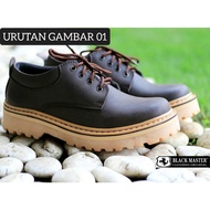 BLACK MASTER UNDERGROUND LO [ BM / RP ORIGINAL ] Men's Casual Genuine Leather Semi Boots for College