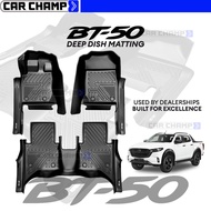 Mazda BT-50 2023 to 2025 9D OEM WITH EXTENSION Deep Dish Matting Quality (Car Accessories)