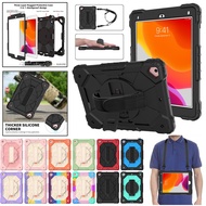 For iPad Air 2 /iPad Pro 9.7 2016 /iPad 9.7" 5th 6th Gen 2017 2018 Tablet Shockproof Heavy Duty Stand Case Cover With Shoulder Strap