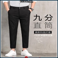 Ready Stock Cotton Seluar Slack Lelaki Seluar Lelaki Black Pants Man Korean Pants Seluar Slack Lelak