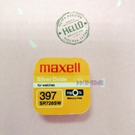 MAXELL ORIGINAL BATTERY SR726SW (JAPAN) SILVER OXIDE SR726 397 1.55V