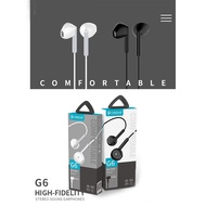 ORIGINAL Celebrat G6 Stereo Sound Earphones handsfree wired headphones earphones earbud with Mic