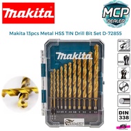 MAKITA 13pcs Metal HSS TIN Drill Bit Set D-72855